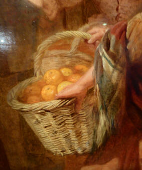 Basket of fruit painting