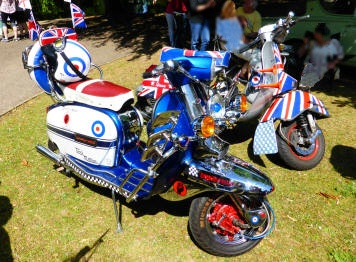 Customised vintage scooters