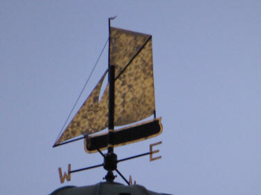 Sailing vessel wind vane