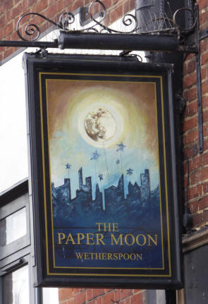 The Paper Moon pub sign