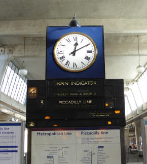 Uxbridge Station indicator board
