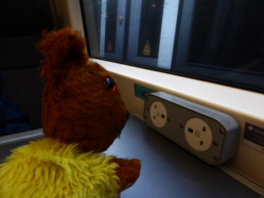 Plugs on train