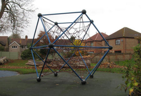 Giant Atom climbing frame in Orpington Priory park