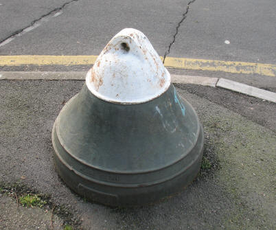 Bell shaped street furniture on roadside