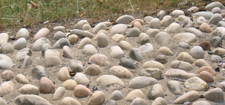 Stones that remind Dino of sugared almonds