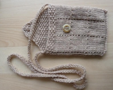 Knitted Ipod or phone bag