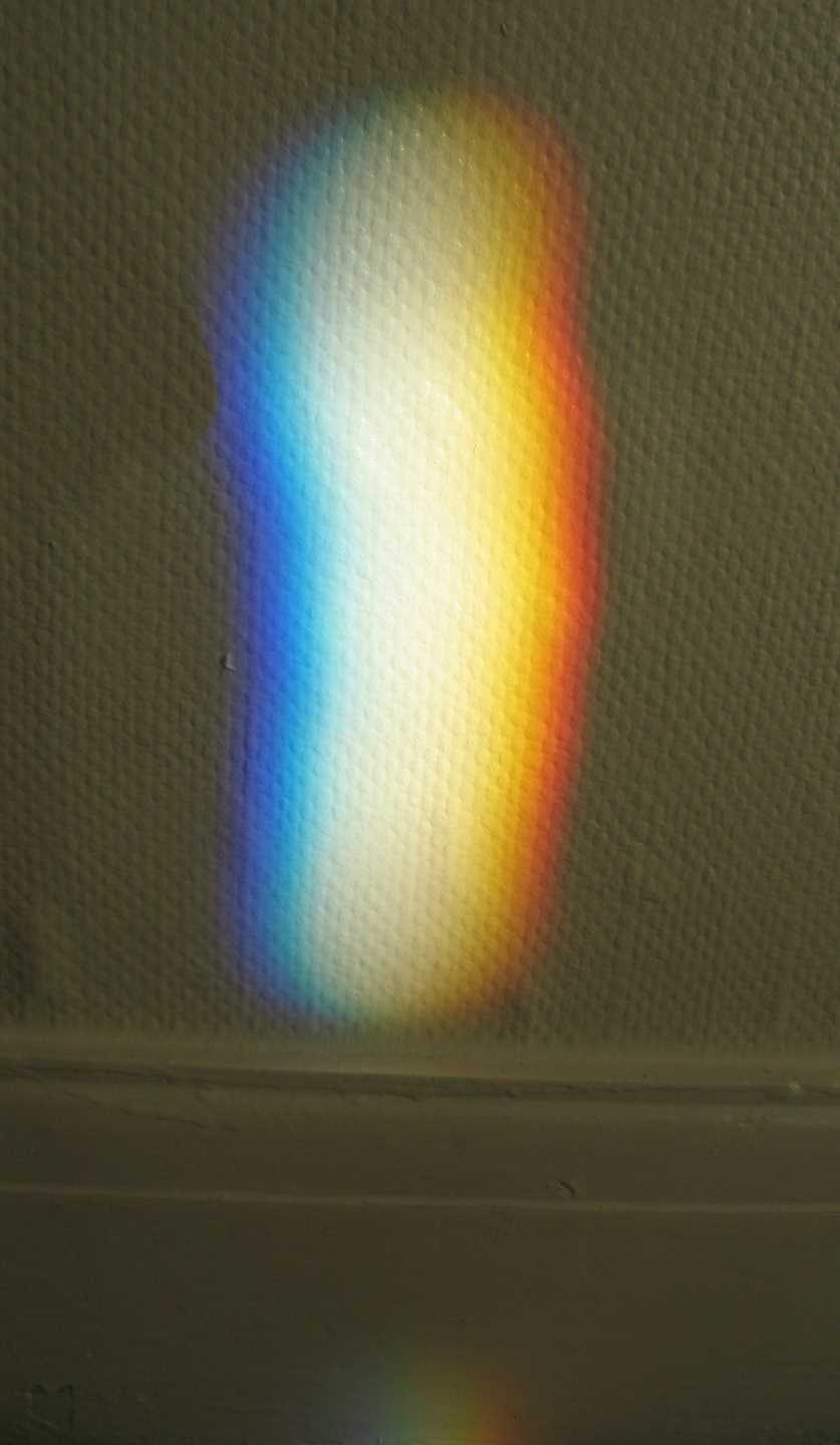 Rainbow on wall