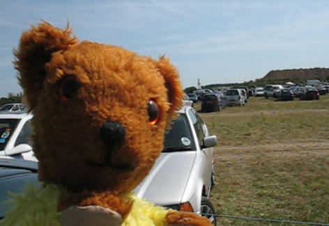 Yellow Teddy at a boot fair